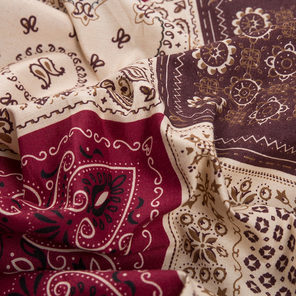 Tissu microfibre PR motif vintage
